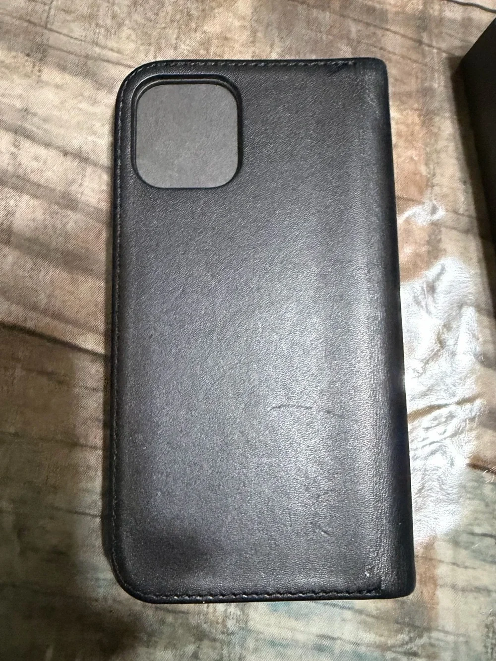 Tumi Black Leather Wallet Folio Phone Case iPhone 12/12 pro